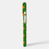 Orange On Green Polka Dots Pattern Design  Case-Mate iPhoneケース (裏面 / 左)