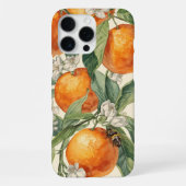 Orange Orchard  – Hand-Drawn Citrus Fruit  iPhoneケース (裏面)