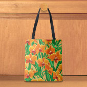 Orange Orchids Tote Bag トートバッグ