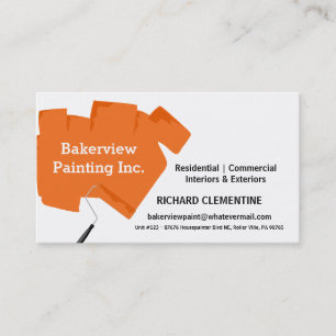 Orange Paint Roller Painting Company 名刺