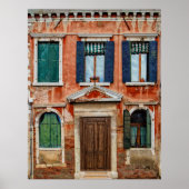 ORANGE PAINTED BUILDING FACADE ポスター (正面)