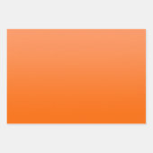 Orange & Pale Orange Subtle & Elegant Gradient  ラッピングペーパーシート (正面2)
