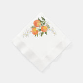 Orange Paper Napkin 縁ありカクテルナプキン (角)