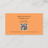 Orange Personalized Loyalty QR Code 名刺 (裏面)