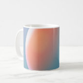 Orange, Pink and Blue Gradient Large Clock コーヒーマグカップ (正面左)