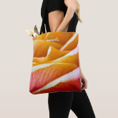 Orange-pink rose Tote bag トートバッグ (クローズアップ)