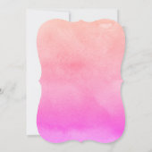 Orange Pink Watercolor Christmas Party 招待状 (裏面)