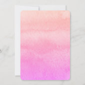 Orange Pink Watercolor Christmas Party 招待状 (裏面)