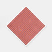 Orange Plaid スタンダードランチョンナプキン (角)