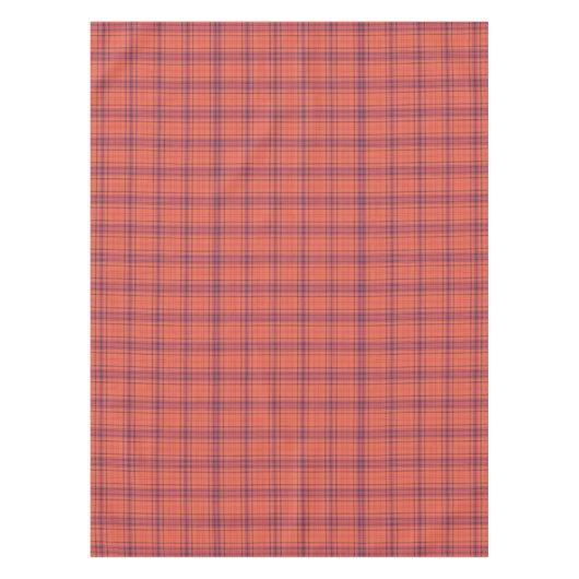 Orange Plaid テーブルクロス (正面)