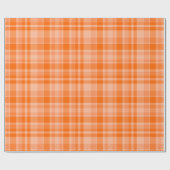 Orange Plaid ラッピングペーパー (フラット)