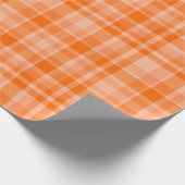 Orange Plaid ラッピングペーパー (角)