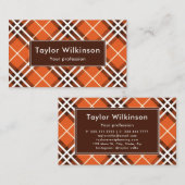 Orange Plaid 名刺 (正面/裏面)