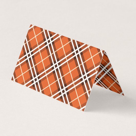 Orange Plaid 名刺 (裏面)