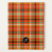 Orange Plaid Personalized Day Planner プランナー手帳 (裏面)