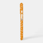 Orange Polka Dot Pattern Phone Case iPhone 16ケース (左側面)