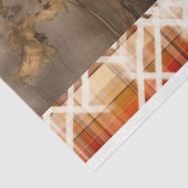 Orange Poppies & Plaid for DecopageまたはGiftwrap 薄葉紙 (詳細)