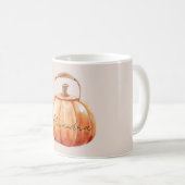Orange Pumpkin Kettle コーヒーマグカップ (正面右)