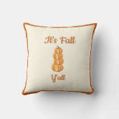 Orange Pumpkins – Farmhouse Fall Harvest Decor クッション (裏面)