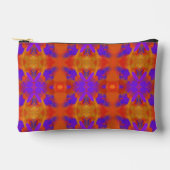 Orange Purple And Red Abstract Graphic Art Design アクセサリーポーチ (正面)