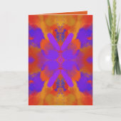 Orange Purple And Red Abstract Graphic Art Design カード (正面)