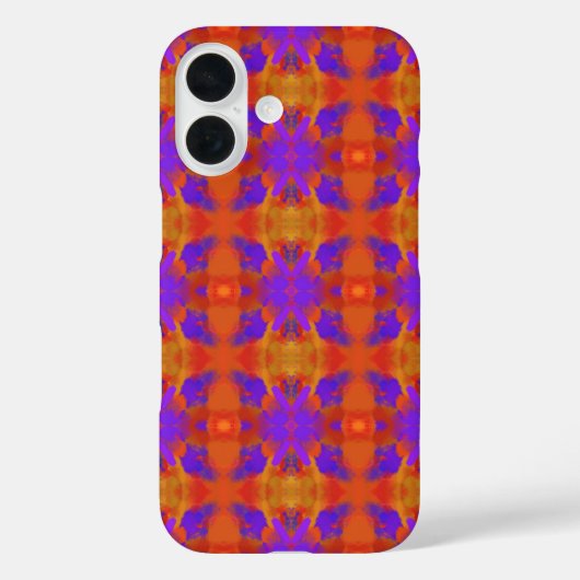 Orange Purple And Red Abstract Graphic Art Design Case-Mate iPhoneケース (裏面)