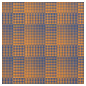 Orange Purple Checker Abstract Pattern ファブリック (クローズアップ)