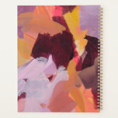 Orange & Purple | Modern Abstract Art Personalized プランナー手帳 (裏面)