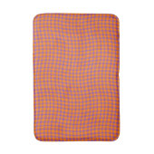 Orange Purple Stripes Seamless Pattern バスマット (正面縦)