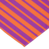Orange Purple Stylish Stripes Pattern Design テーブルクロス (アングル)