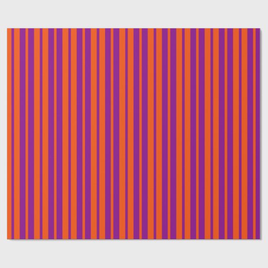 Orange Purple Stylish Stripes Pattern Design  ラッピングペーパー (フラット)