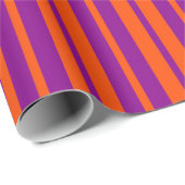 Orange Purple Stylish Stripes Pattern Design  ラッピングペーパー (ロールコーナー)