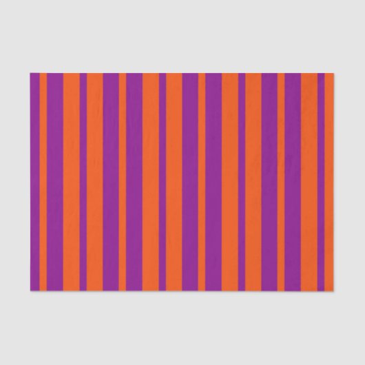Orange Purple Stylish Stripes Pattern Design 薄葉紙 (正面)