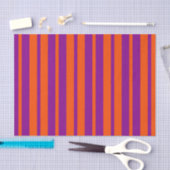 Orange Purple Stylish Stripes Pattern Design 薄葉紙 (クラフト)