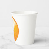 Orange Question Mark Bold Modern Symbol 紙コップ (左)