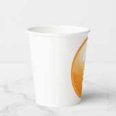 Orange Question Mark Bold Modern Symbol 紙コップ (右)