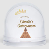 Orange quinceanera princess crown birthday name da (正面)