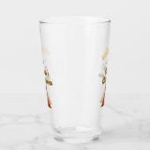 Orange quinceanera princess crown birthday name da タンブラーグラス (左)