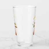 Orange quinceanera princess crown birthday name da タンブラーグラス (右)