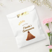 Orange quinceanera princess crown birthday name da フェイバーバッグ (封をした状態)