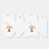 Orange quinceanera princess crown birthday name da フェイバーボックス (見開き)