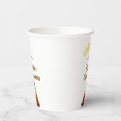 Orange quinceanera princess crown birthday name da 紙コップ (左)