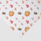 Orange Red & Brown Fall Pumpkin Autumn Watercolour 薄葉紙 (詳細)