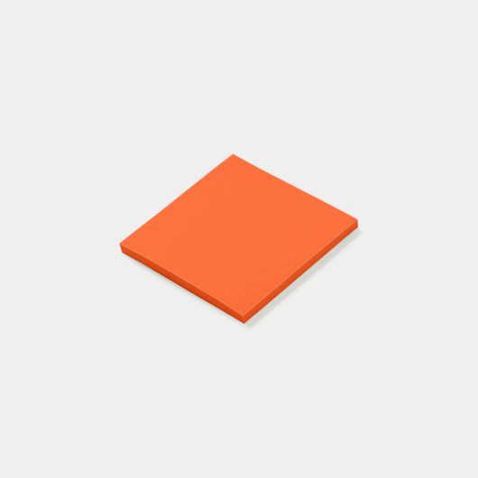 Orange Red Simple 3" x 3" ポストイット (アングル)