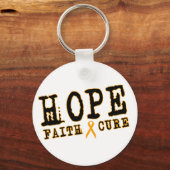 Orange ribbon keychains RSD Leukemia MS キーホルダー (正面)