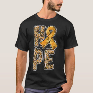 Orange Ribbon Leopard Print HOPE ADHD Survivors111 Tシャツ