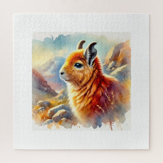 Orange Rock Viscacha 270824AREF117 - Watercolor ジグソーパズル (縦)