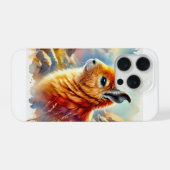 Orange Rock Viscacha 270824AREF117 - Watercolor iPhoneケース (裏面横)