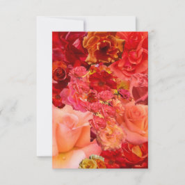 Orange Rose Collage  ノートカード