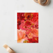 Orange Rose Collage  ノートカード (正面/裏面インサイチュ)